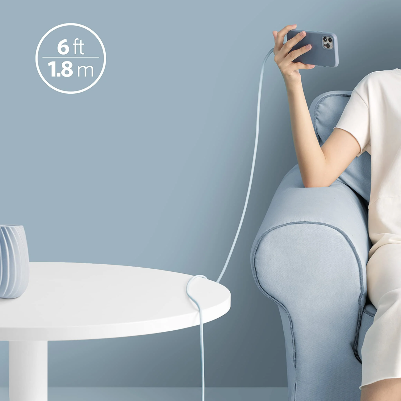 قیمت و خرید کابل شارژ 1.8 متری USB-C به لایتنینگ انکر مدل A8663